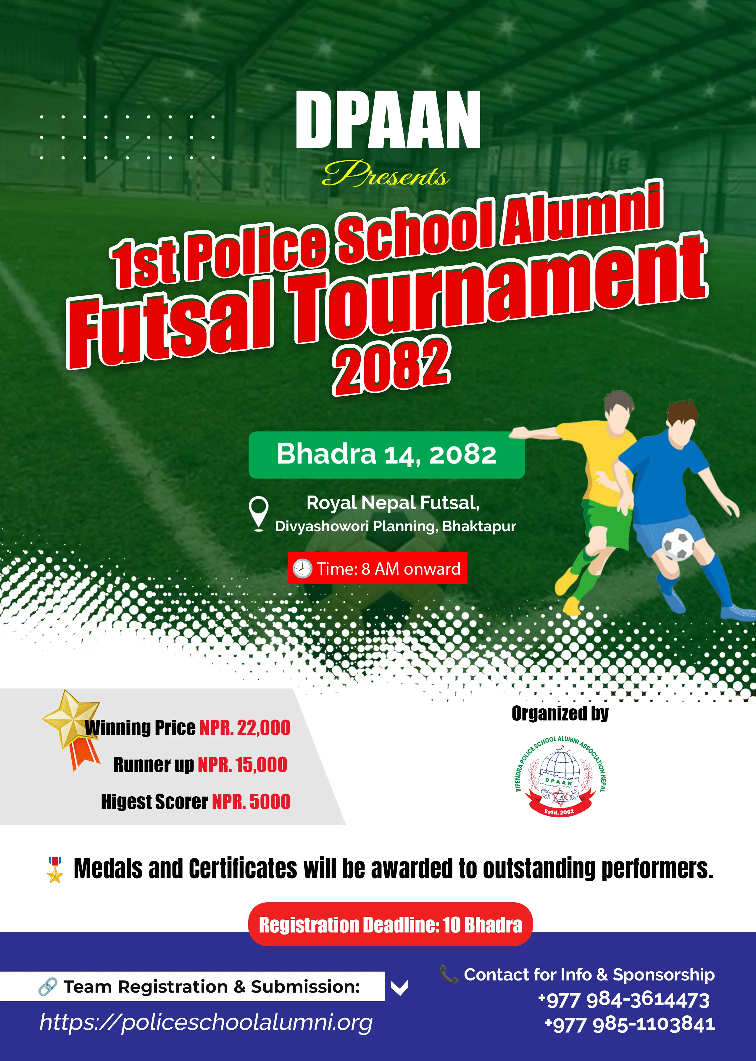 Futsal Team Registration
